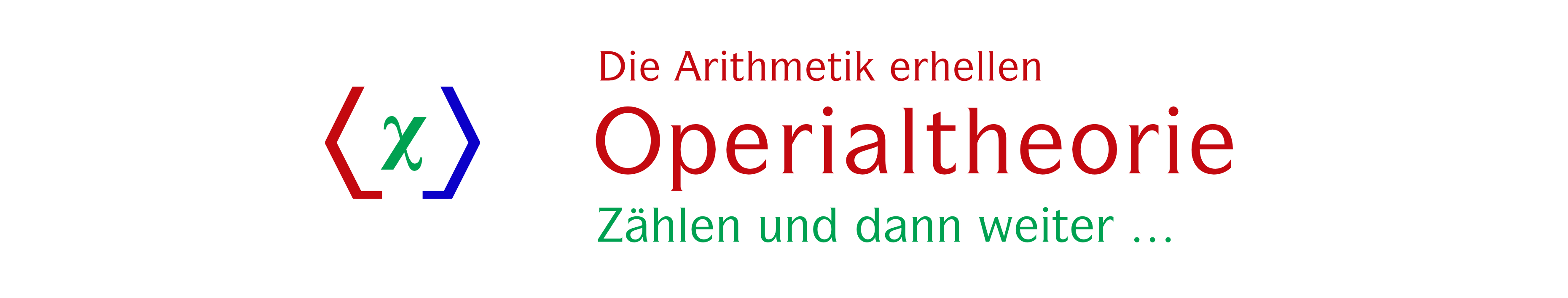 Operialtheorie, Zählen und dann weiter …